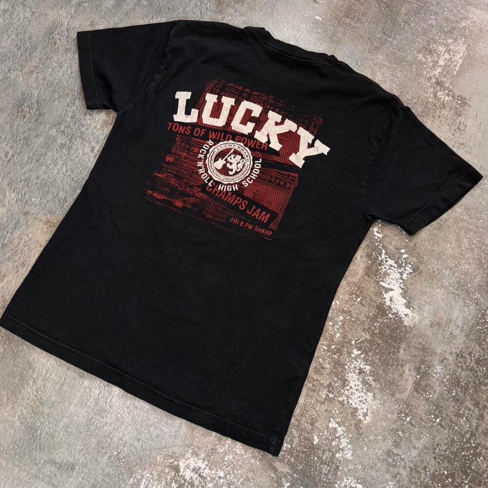 Vintage 90s Lucky Brand T Shirt! Rock and Roll Size Large.